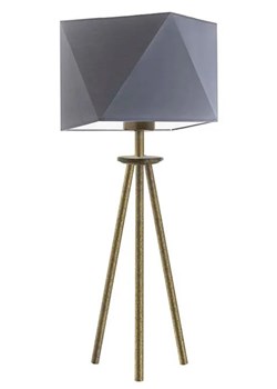 Lampa stołowa trójnóg na złotym stelażu - EX931-Soveti - 18 kolorów ze sklepu Edinos.pl w kategorii Lampy stołowe - zdjęcie 172205247