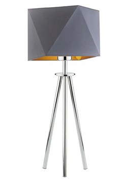 Mała lampka z abażurem na chromowanym stelażu - EX935-Soveta - 5 kolorów ze sklepu Edinos.pl w kategorii Lampy podłogowe - zdjęcie 172205258