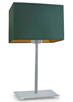 Lampka nocna glamour na srebrnym stelażu - EX946-Amalfes - 5 kolorów ze sklepu Edinos.pl w kategorii Lampy stołowe - zdjęcie 172205335