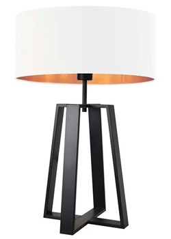 Lampa stołowa glamour na czarnym stelażu - EX966-Thol- 5 kolorów ze sklepu Edinos.pl w kategorii Lampy stołowe - zdjęcie 172205426