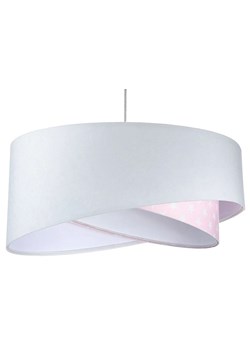 Biało-różowa lampa wisząca z wzorem - EX1000-Felisa ze sklepu Edinos.pl w kategorii Lampy dziecięce - zdjęcie 172205708