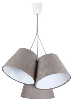 Szaro-biała lampa wisząca dzwonki - EXX68-Botina ze sklepu Edinos.pl w kategorii Lampy wiszące - zdjęcie 172206238