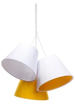 Biało-żółta lampa wisząca dzwonki dla dzieci - EXX72-Mirella ze sklepu Edinos.pl w kategorii Lampy dziecięce - zdjęcie 172206299