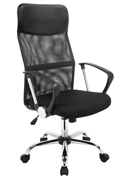 Czarny ergonomiczny fotel biurowy – Sevito ze sklepu Edinos.pl w kategorii Krzesła biurowe - zdjęcie 172206769