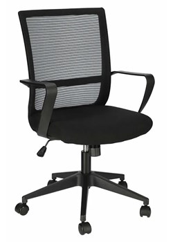 Czarny obrotowy fotel biurowy do komputera - Brexi ze sklepu Edinos.pl w kategorii Krzesła biurowe - zdjęcie 172206805