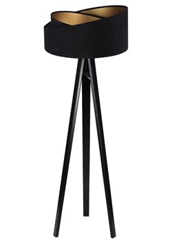 Czarna lampa stojąca glamour - EXX253-Agra ze sklepu Edinos.pl w kategorii Lampy podłogowe - zdjęcie 172206845