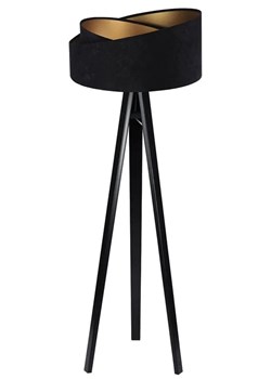 Czarna lampa stojąca glamour W6-R62 ze sklepu Edinos.pl w kategorii Lampy podłogowe - zdjęcie 172206845