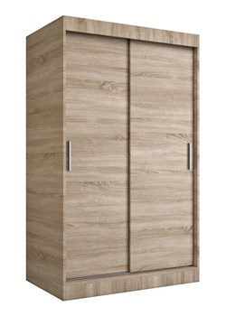 Szafa przesuwna 120 cm dąb sonoma - Erco 3X ze sklepu Edinos.pl w kategorii Szafy - zdjęcie 172206889