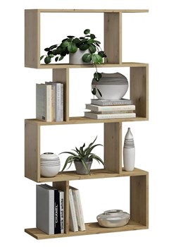 Regał stojący dąb artisan do salonu - Karli 3X ze sklepu Edinos.pl w kategorii Regały i witryny - zdjęcie 172206968