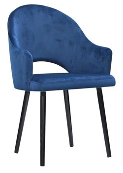 Niebieski fotel tapicerowany Jorti 2X - 68 kolorów ze sklepu Edinos.pl w kategorii Fotele - zdjęcie 172207437