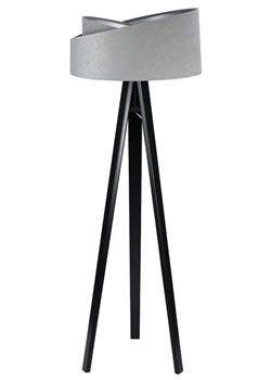 Szaro-czarna lampa stojąca trójnóg - S024-Steva ze sklepu Edinos.pl w kategorii Lampy podłogowe - zdjęcie 172207559