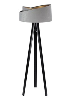 Szaro-czarna nowoczesna lampa stojąca trójnóg - S025-Kensa ze sklepu Edinos.pl w kategorii Lampy podłogowe - zdjęcie 172207569