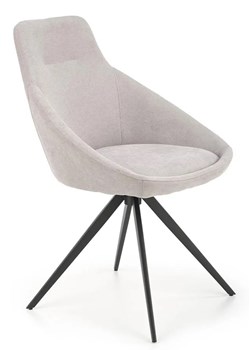Szare tapicerowane tkaniną krzesło - Bondi ze sklepu Edinos.pl w kategorii Krzesła - zdjęcie 172207779