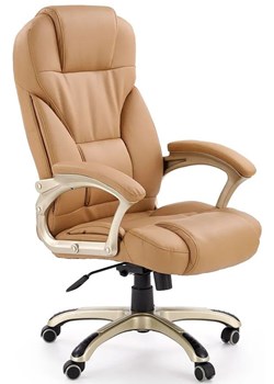 Beżowy biurowy gabinetowy fotel obrotowy - Tucker ze sklepu Edinos.pl w kategorii Krzesła biurowe - zdjęcie 172207969
