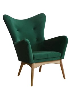 Skandynawski fotel tapicerowany - Ulesi 38 kolorów ze sklepu Edinos.pl w kategorii Fotele - zdjęcie 172208156