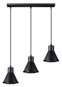 Czarna lampa wisząca nad stół punktowa - S171-Koria ze sklepu Edinos.pl w kategorii Lampy wiszące - zdjęcie 172208475