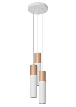 Biała potrójna lampa wisząca tuba - S169-Pables ze sklepu Edinos.pl w kategorii Lampy wiszące - zdjęcie 172208479