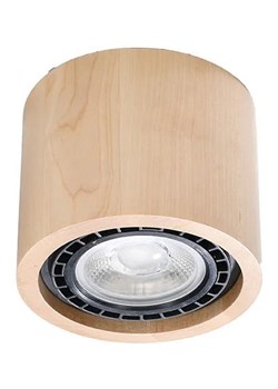 Drewniany okrągły plafon - S180-Dalton ze sklepu Edinos.pl w kategorii Lampy sufitowe - zdjęcie 172208537