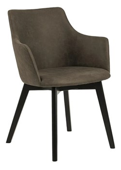 Oliwkowe krzesło tapicerowane - Elenor ze sklepu Edinos.pl w kategorii Krzesła - zdjęcie 172208569