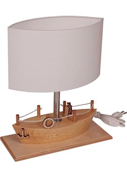 Drewniana lampka biurkowa dla dzieci statek - S185-Mirva ze sklepu Edinos.pl w kategorii Lampy stołowe - zdjęcie 172208576