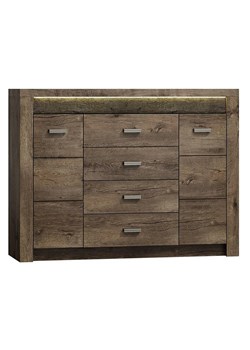 Komoda w dekorze jesion ciemny T1-B70 ze sklepu Edinos.pl w kategorii Komody - zdjęcie 172209096
