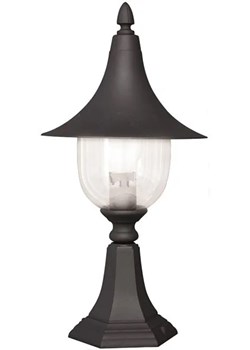 Czarna niska lampa ogrodowa klasyczna - S315-Namza ze sklepu Edinos.pl w kategorii Oświetlenie ogrodowe - zdjęcie 172209776