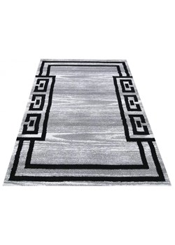Szary dywan z greckim wzorem - Bonix ze sklepu Edinos.pl w kategorii Dywany - zdjęcie 172210267