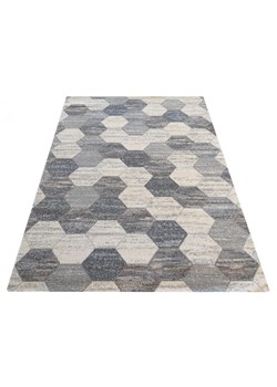 Szary nowoczesny dywan w sześciokąty - Howard ze sklepu Edinos.pl w kategorii Dywany - zdjęcie 172210498