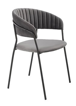 Szare nowoczesne krzesło - Eledis 4X ze sklepu Edinos.pl w kategorii Krzesła - zdjęcie 172210668