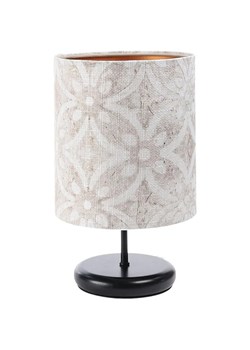 Czarna lampa stołowa z tkaninowym abażurem - S364-Alkatra ze sklepu Edinos.pl w kategorii Lampy stołowe - zdjęcie 172210839