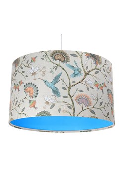Niebieska lampa wisząca w kwiaty nad stół - S385-Palva ze sklepu Edinos.pl w kategorii Lampy wiszące - zdjęcie 172211098