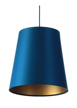 Granatowo-złota lampa wisząca nad stół - S402-Arva ze sklepu Edinos.pl w kategorii Lampy wiszące - zdjęcie 172211218