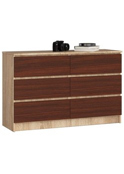 Komoda do salonu dąb sonoma + wenge N0-S41 ze sklepu Edinos.pl w kategorii Komody - zdjęcie 172211666