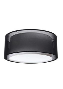 Czarny elegancki plafon sufitowy z abażurem - 3X S437 Lavinia ze sklepu Edinos.pl w kategorii Lampy sufitowe - zdjęcie 172211867