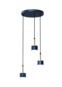 Niebiesko-złota wisząca lampa do jadalni - N022-Circile ze sklepu Edinos.pl w kategorii Lampy wiszące - zdjęcie 172212837