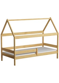 Drewniane łóżko dziecięce w kształcie domku, sosna - Petit 3X 190x80 cm ze sklepu Edinos.pl w kategorii Łóżka dziecięce - zdjęcie 172212908