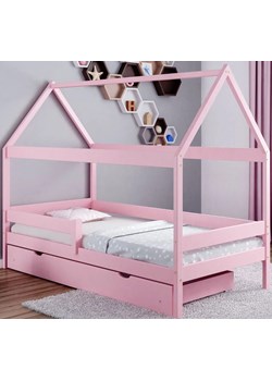 Różowe łóżko dla dziecka z szufladą - Petit 4X 180x80 cm ze sklepu Edinos.pl w kategorii Łóżka dziecięce - zdjęcie 172213029