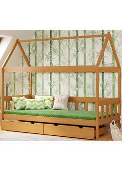 Pojedyncze łóżko dziecięce z szufladami, olcha - Dada 4X 160x80 cm ze sklepu Edinos.pl w kategorii Łóżka dziecięce - zdjęcie 172213589