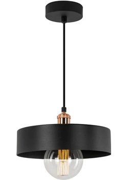Czarna industrialna lampa wisząca metalowa - S665-Mava ze sklepu Edinos.pl w kategorii Lampy wiszące - zdjęcie 172214055