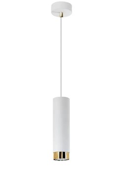 Biała lampa wisząca tuba nad wyspę - S721-Sella ze sklepu Edinos.pl w kategorii Lampy wiszące - zdjęcie 172214358