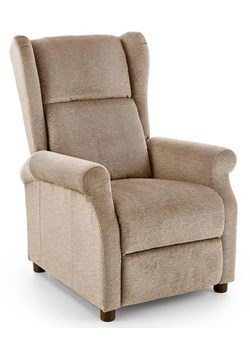 Beżowy rozkładany fotel masujący - Alden 3X ze sklepu Edinos.pl w kategorii Fotele - zdjęcie 172214398