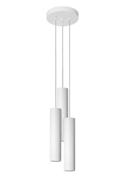 Biała potrójna lampa wisząca tuba nad stół - S755-Lagor ze sklepu Edinos.pl w kategorii Lampy wiszące - zdjęcie 172214616