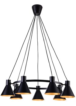 Czarna metalowa lampa wisząca do jadalni - K104-Rago ze sklepu Edinos.pl w kategorii Lampy wiszące - zdjęcie 172214785