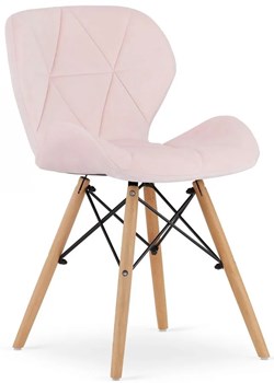 Zestaw różowych krzeseł do jadalni 4 szt. - Zeno 4S ze sklepu Edinos.pl w kategorii Krzesła - zdjęcie 172215415