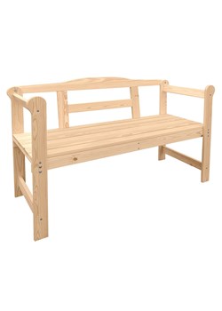 Mała ławka ogrodowa drewniana - Armina ze sklepu Edinos.pl w kategorii Ławki ogrodowe - zdjęcie 172215549