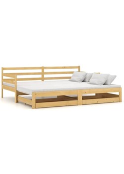 Podwójne łóżko z szufladami - Duet 4X 90 / 180 x 200 cm ze sklepu Edinos.pl w kategorii Łóżka i materace - zdjęcie 172215735