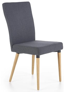 Krzesło drewniane Midler - popielate ze sklepu Edinos.pl w kategorii Krzesła - zdjęcie 172215886