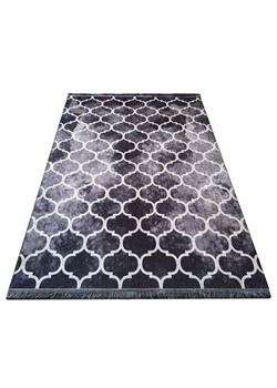 Czarny prostokątny dywan we wzory - Herold ze sklepu Edinos.pl w kategorii Dywany - zdjęcie 172216236