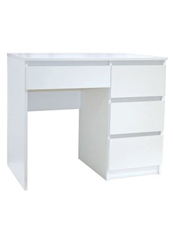 Białe minimalistyczne biurko - Bako 3X ze sklepu Edinos.pl w kategorii Biurka i sekretarzyki - zdjęcie 172216488