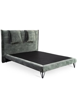 Tapicerowane łóżko z designerskimi poduszkami Edana 160x200 - 6 kolorów ze sklepu Edinos.pl w kategorii Portfele damskie - zdjęcie 172216515